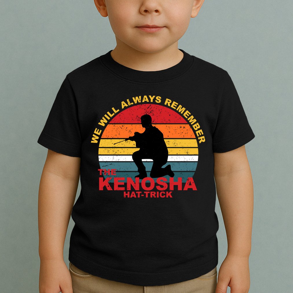 Kyle Rittenhouse We Will Always Remember The Kenosha Hat Trick Toddler T-Shirt