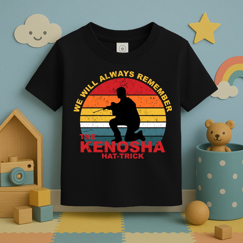 Kyle Rittenhouse We Will Always Remember The Kenosha Hat Trick Toddler T-Shirt