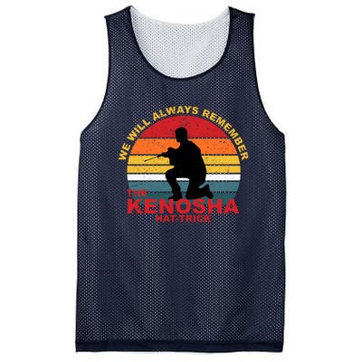 Kyle Rittenhouse We Will Always Remember The Kenosha Hat Trick Mesh Reversible Basketball Jersey Tank