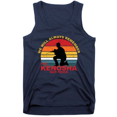 Kyle Rittenhouse We Will Always Remember The Kenosha Hat Trick Tank Top