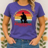 Kyle Rittenhouse We Will Always Remember The Kenosha Hat Trick Womens T-Shirt
