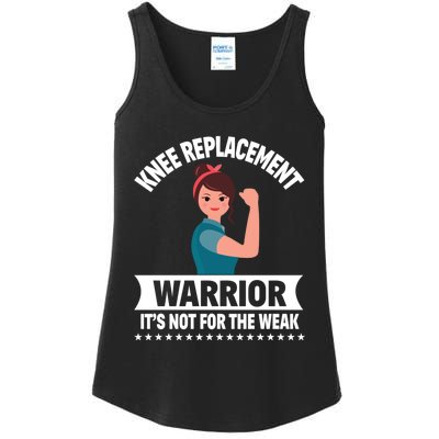 Knee Replacement Warrior Knee Surgery Recovery Get Well Gift Ladies Essential Tank