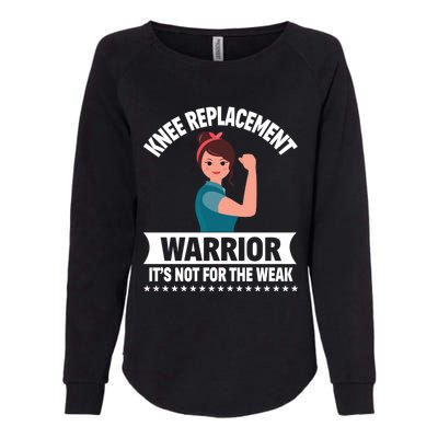 Knee Replacement Warrior Knee Surgery Recovery Get Well Gift Womens California Wash Sweatshirt