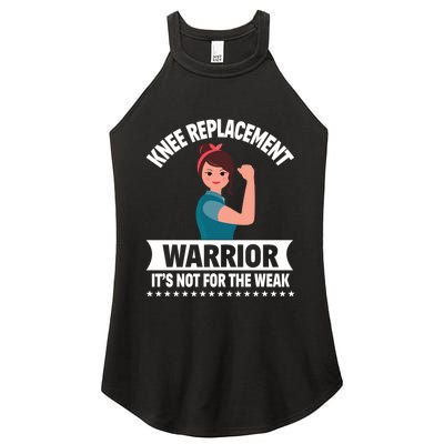 Knee Replacement Warrior Knee Surgery Recovery Get Well Gift Women's Perfect Tri Rocker Tank