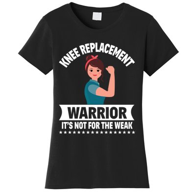 Knee Replacement Warrior Knee Surgery Recovery Get Well Gift Women's T-Shirt