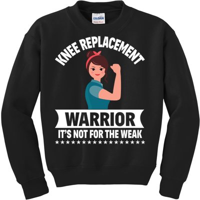 Knee Replacement Warrior Knee Surgery Recovery Get Well Gift Kids Sweatshirt