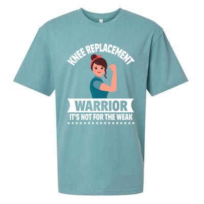 Knee Replacement Warrior Knee Surgery Recovery Get Well Gift Sueded Cloud Jersey T-Shirt