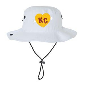 Kc Red & Yellow Heart & Arrow Kc Kansas City 2 Letter Kc Legacy Cool Fit Booney Bucket Hat