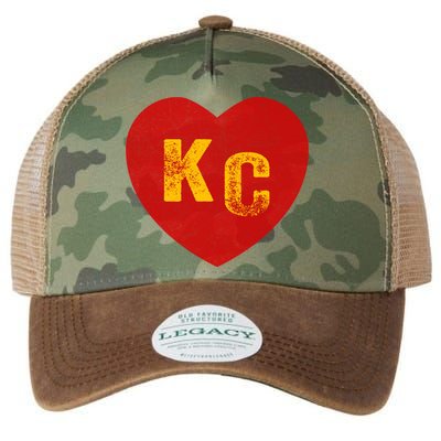 KC Red & Yellow Heart Kansas City Red/yellow heart kc red kc Legacy Tie Dye Trucker Hat
