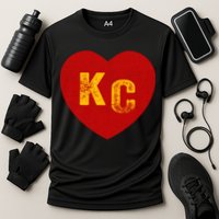 KC Red & Yellow Heart Kansas City Red/yellow heart kc red kc Cooling Performance Crew T-Shirt