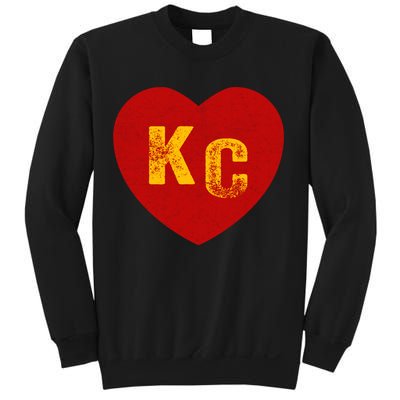 KC Red & Yellow Heart Kansas City Red/yellow heart kc red kc Sweatshirt