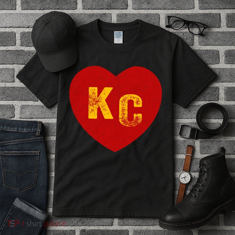 KC Red & Yellow Heart Kansas City Red/yellow heart kc red kc Tall T-Shirt