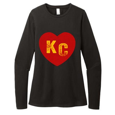 KC Red & Yellow Heart Kansas City Red/yellow heart kc red kc Womens CVC Long Sleeve Shirt