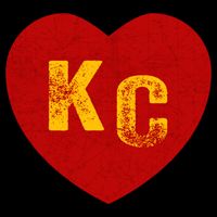 KC Red & Yellow Heart Kansas City Red/yellow heart kc red kc Baby Bodysuit