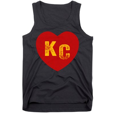 KC Red & Yellow Heart Kansas City Red/yellow heart kc red kc Tank Top