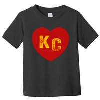 KC Red & Yellow Heart Kansas City Red/yellow heart kc red kc Toddler T-Shirt