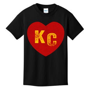 KC Red & Yellow Heart Kansas City Red/yellow heart kc red kc Kids T-Shirt