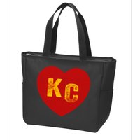 KC Red & Yellow Heart Kansas City Red/yellow heart kc red kc Zip Tote Bag