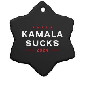 Kamala Sucks 2024 Anti Kamala Ceramic Star Ornament