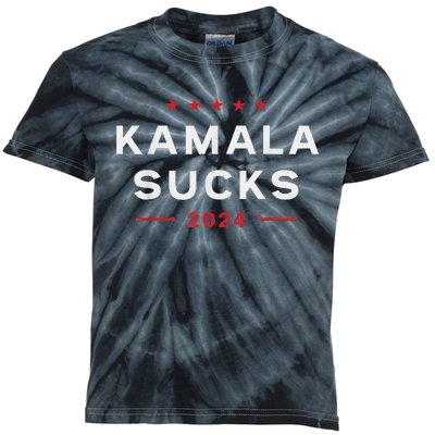 Kamala Sucks 2024 Anti Kamala Kids Tie-Dye T-Shirt