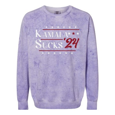 Kamala Sucks 2024 Kamala Harris Colorblast Crewneck Sweatshirt