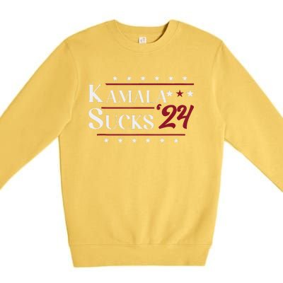 Kamala Sucks 2024 Kamala Harris Premium Crewneck Sweatshirt