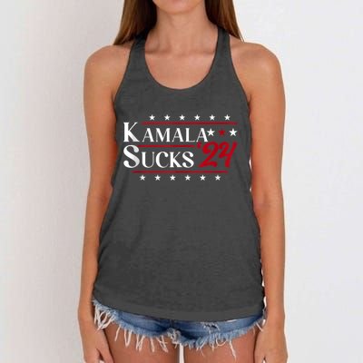 Kamala Sucks 2024 Kamala Harris Women's Knotted Racerback Tank