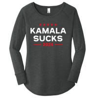 Kamala Sucks 2024 Anti Kamala Harris Women's Perfect Tri Tunic Long Sleeve Shirt