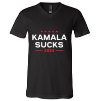 Kamala Sucks 2024 Anti Kamala Harris V-Neck T-Shirt