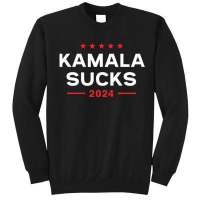 Kamala Sucks 2024 Anti Kamala Harris Tall Sweatshirt