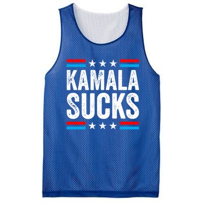 Kamala Sucks 2024 Anti Kamala Harris Us Election Political Gift Mesh Reversible Basketball Jersey Tank