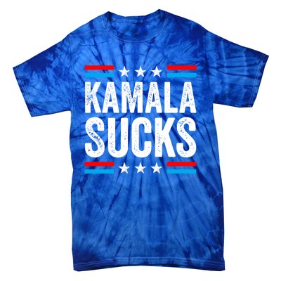 Kamala Sucks 2024 Anti Kamala Harris Us Election Political Gift Tie-Dye T-Shirt