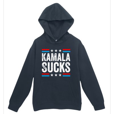 Kamala Sucks 2024 Anti Kamala Harris Us Election Political Gift Urban Pullover Hoodie