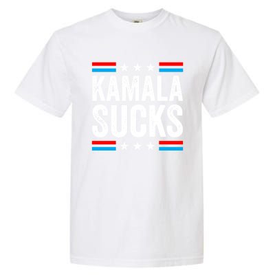 Kamala Sucks 2024 Anti Kamala Harris Us Election Political Gift Garment-Dyed Heavyweight T-Shirt