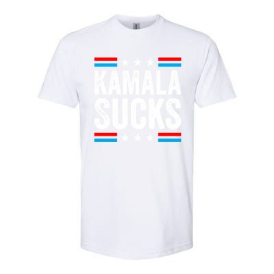 Kamala Sucks 2024 Anti Kamala Harris Us Election Political Gift Softstyle CVC T-Shirt