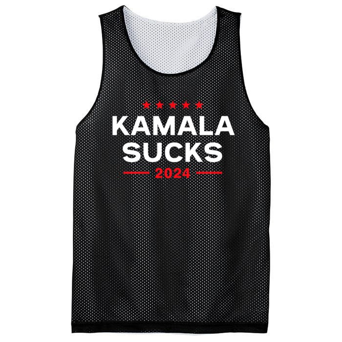 Kamala Sucks 2024 Anti Kamala Harris Mesh Reversible Basketball Jersey Tank