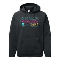 Karaoke Singer 80s Retro This Is My Karaoke Performance Fleece Hoodie