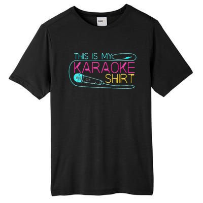 Karaoke Singer 80s Retro This Is My Karaoke Tall Fusion ChromaSoft Performance T-Shirt