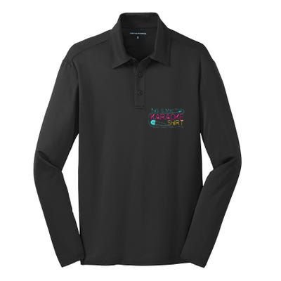 Karaoke Singer 80s Retro This Is My Karaoke Silk Touch Performance Long Sleeve Polo