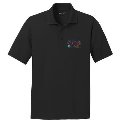 Karaoke Singer 80s Retro This Is My Karaoke PosiCharge RacerMesh Polo