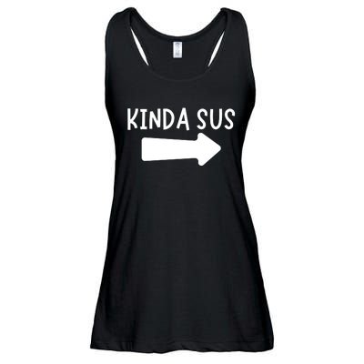 Kinda Sus Arrow Gaming Meme Matching Halloween Costume Ladies Essential Flowy Tank