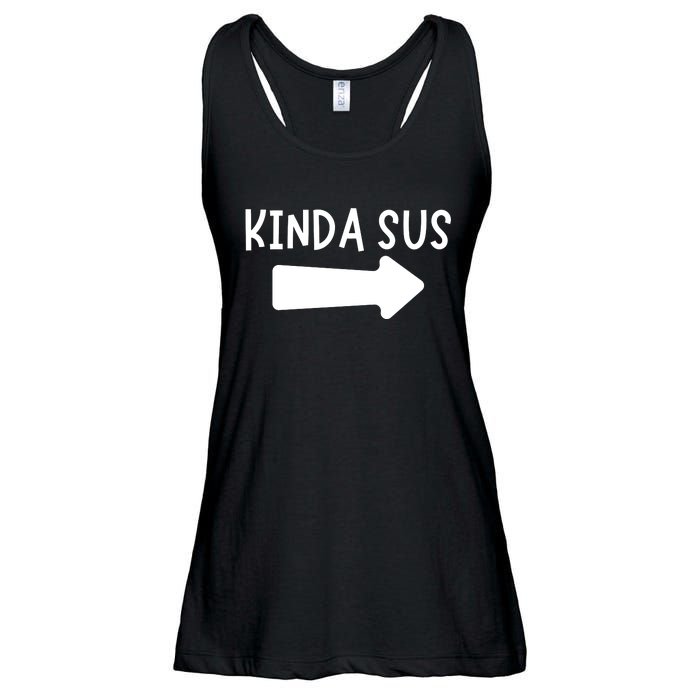 Kinda Sus Arrow Gaming Meme Matching Halloween Costume Ladies Essential Flowy Tank