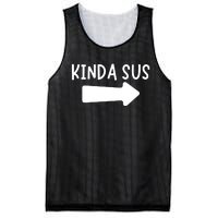 Kinda Sus Arrow Gaming Meme Matching Halloween Costume Mesh Reversible Basketball Jersey Tank