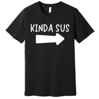 Kinda Sus Arrow Gaming Meme Matching Halloween Costume Premium T-Shirt