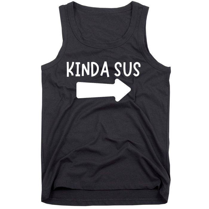 Kinda Sus Arrow Gaming Meme Matching Halloween Costume Tank Top