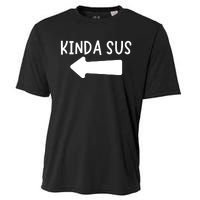 Kinda Sus Arrow Gaming Meme Matching Halloween Costume Cooling Performance Crew T-Shirt