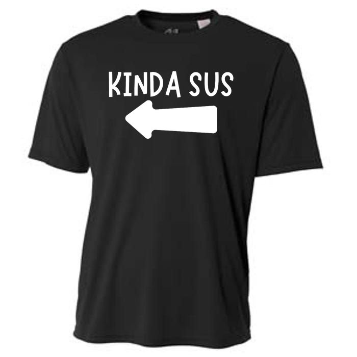 Kinda Sus Arrow Gaming Meme Matching Halloween Costume Cooling Performance Crew T-Shirt