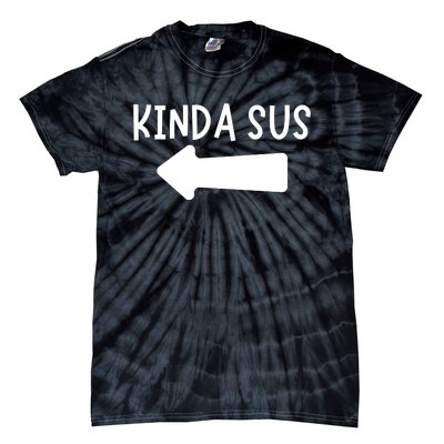 Kinda Sus Arrow Gaming Meme Matching Halloween Costume Tie-Dye T-Shirt