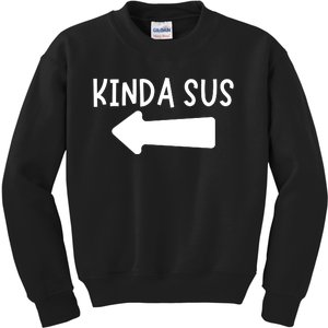 Kinda Sus Arrow Gaming Meme Matching Halloween Costume Kids Sweatshirt