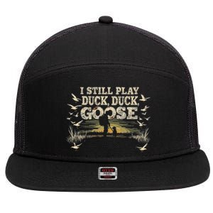 Kuiu Sitka Ak Dux Waterfowl Hunting Gear Duck Camo Funny 7 Panel Mesh Trucker Snapback Hat